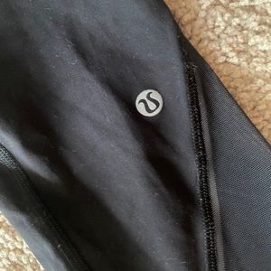 Lululemon Leggings Black Mesh